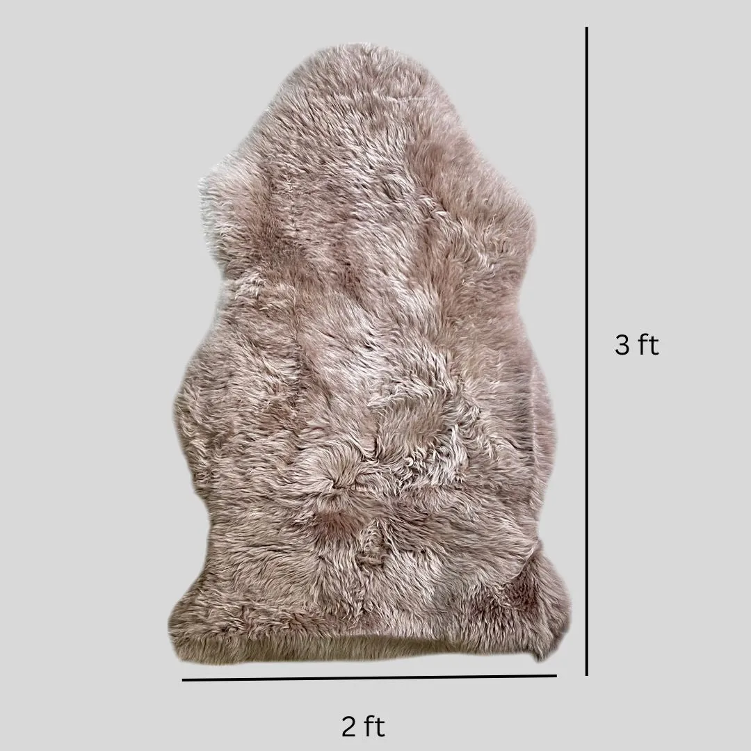 1 Pelt Genuine Sheepskin Rug 2x3 ft