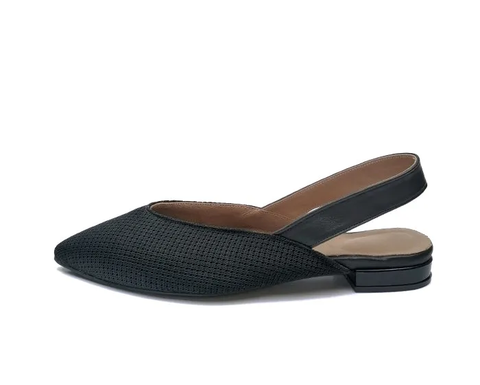 #14 Black & Black Flats