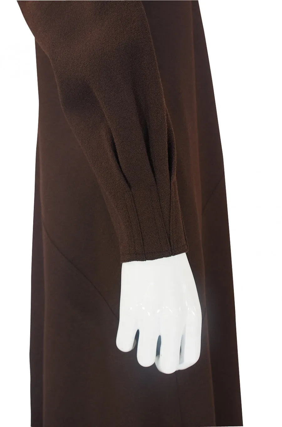 1970s Jean Muir Dress w/ Flower Buttons