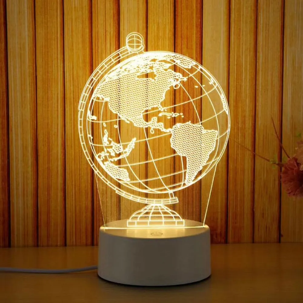 3D LED Novelty USB Night Light Lamp