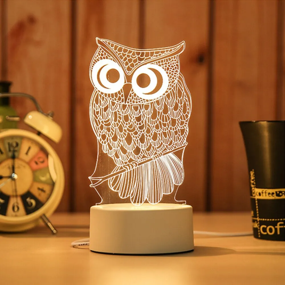 3D LED Novelty USB Night Light Lamp