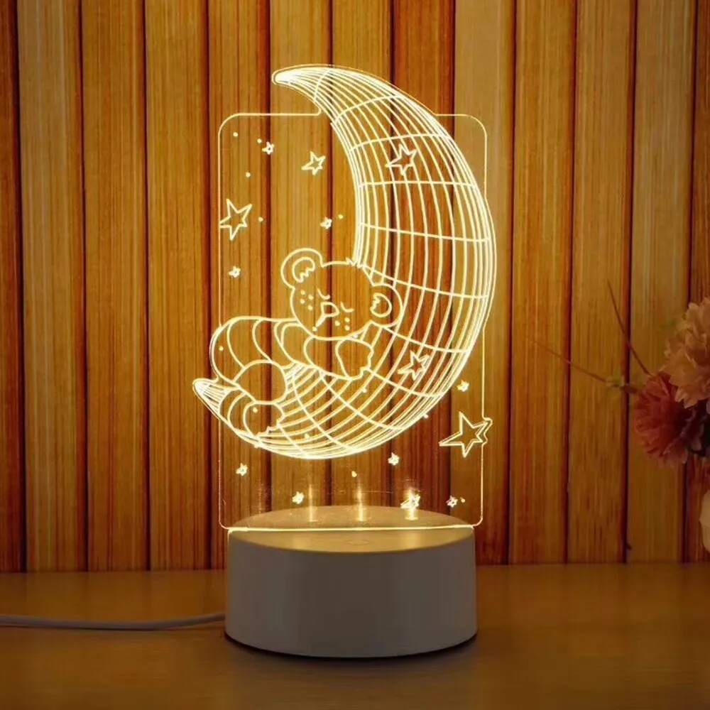 3D LED Novelty USB Night Light Lamp