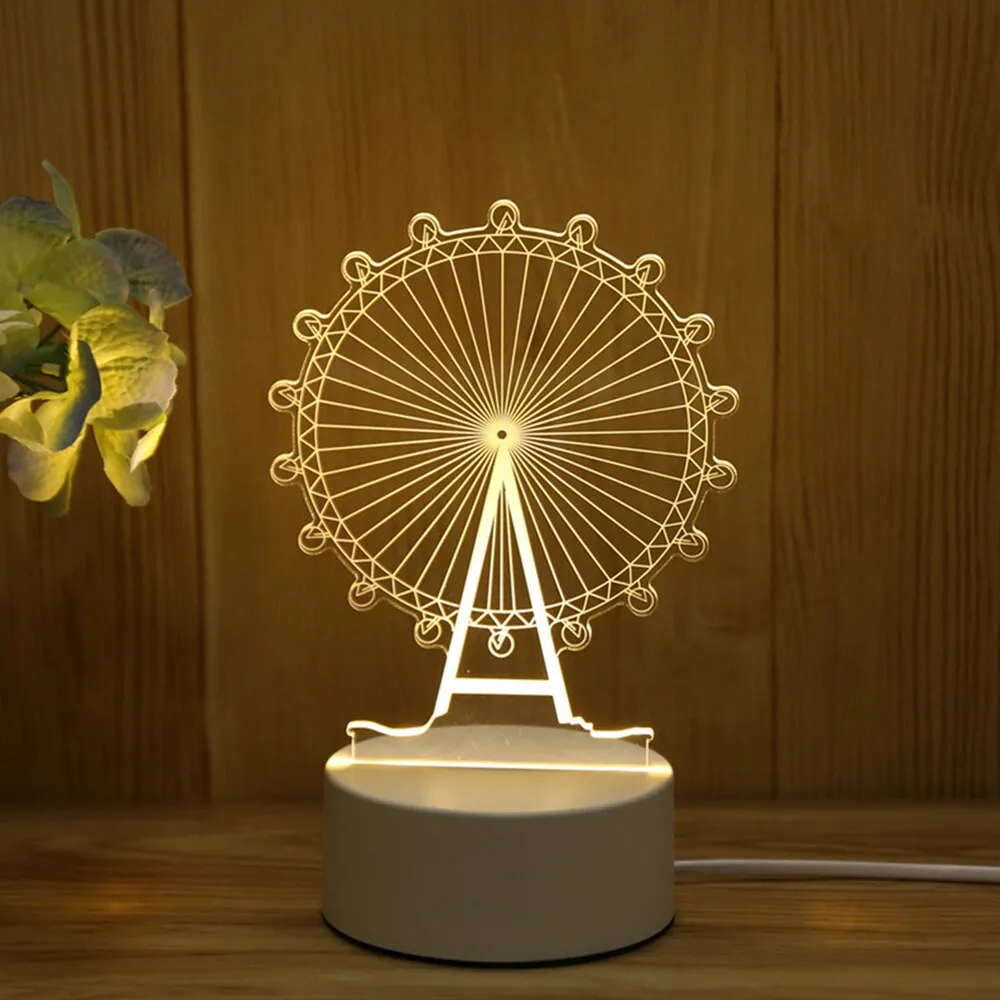 3D LED Novelty USB Night Light Lamp