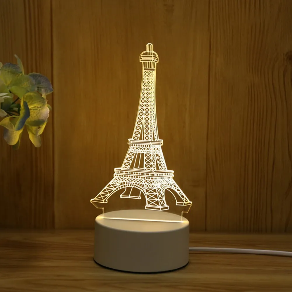 3D LED Novelty USB Night Light Lamp