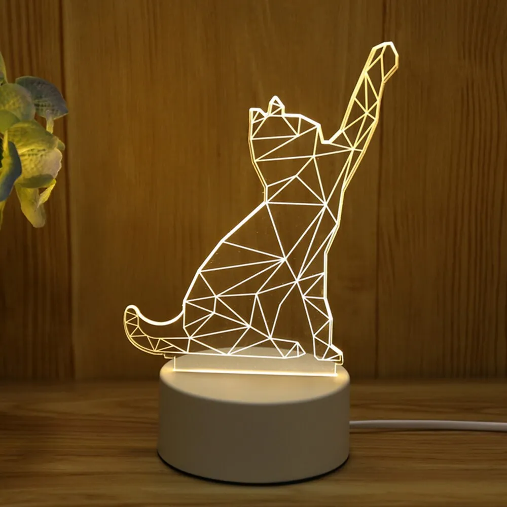 3D LED Novelty USB Night Light Lamp