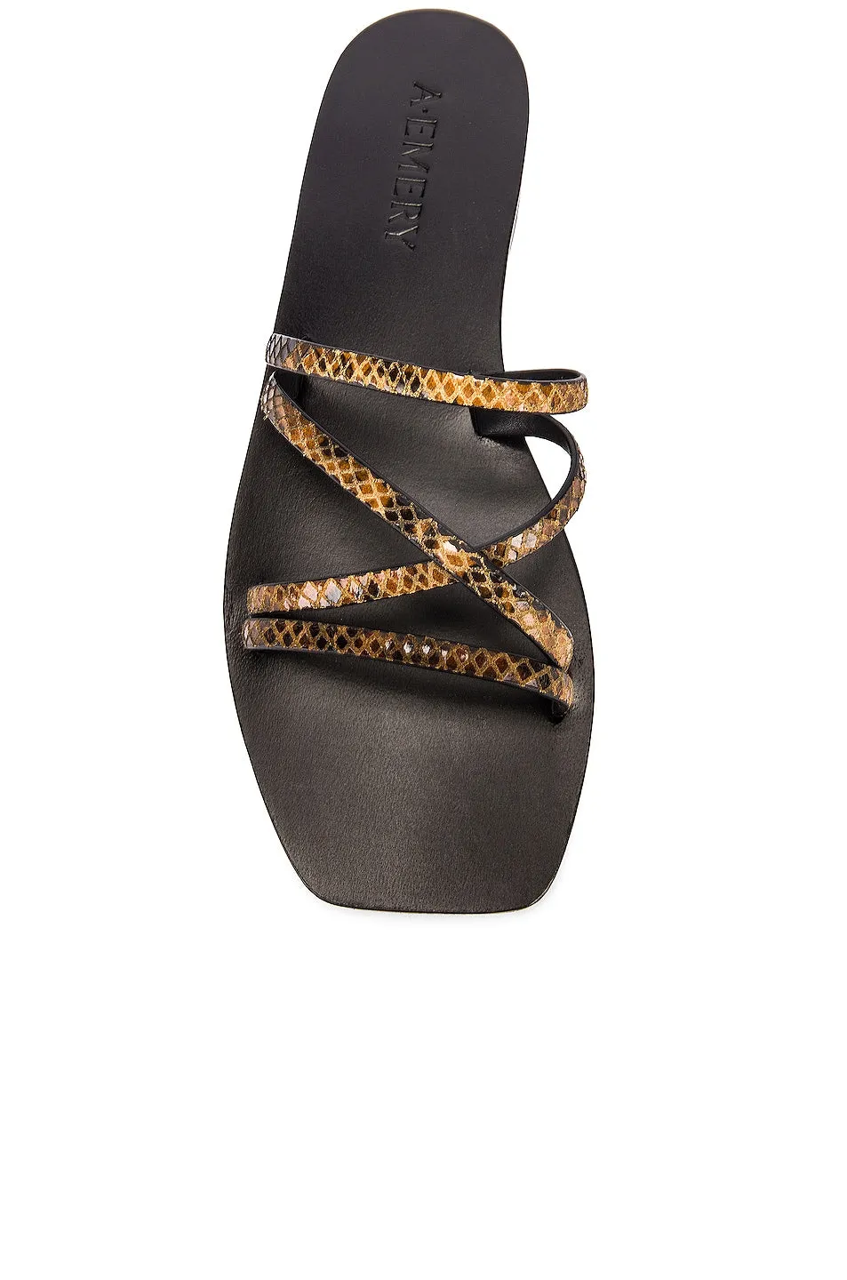A.EMERY Riley Sandal - Caramel Snake