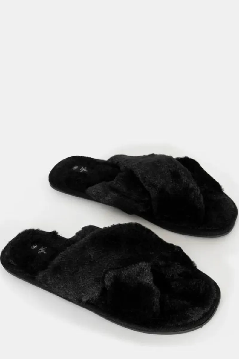 AIDA SLIPPERS - BLACK