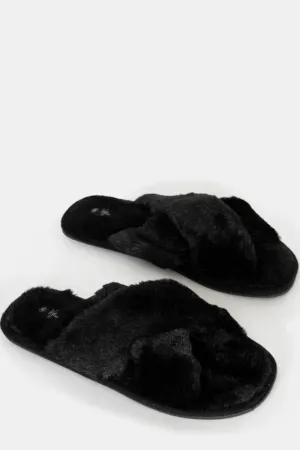 AIDA SLIPPERS - BLACK