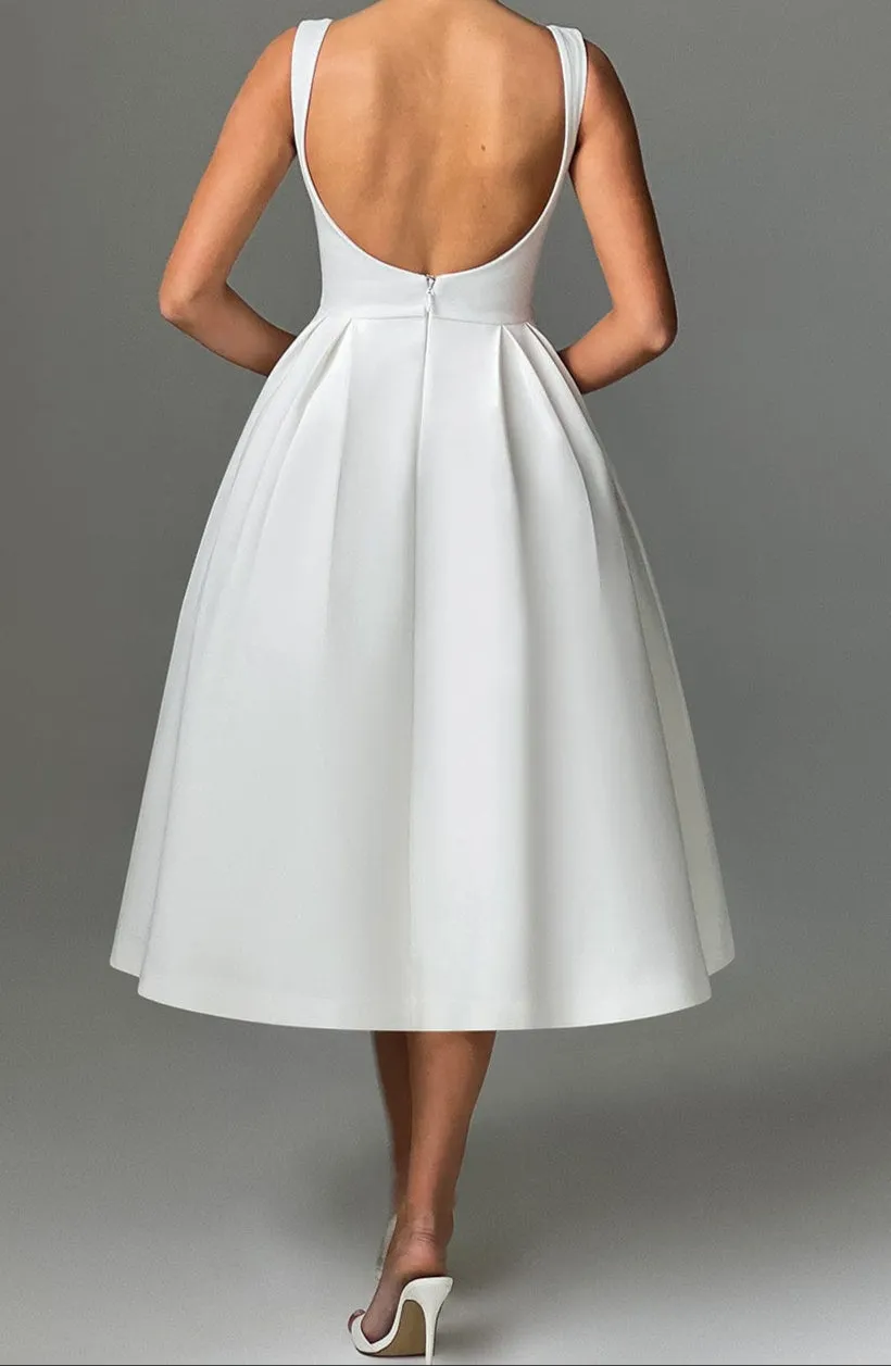 Alejandra midi dress-ivory