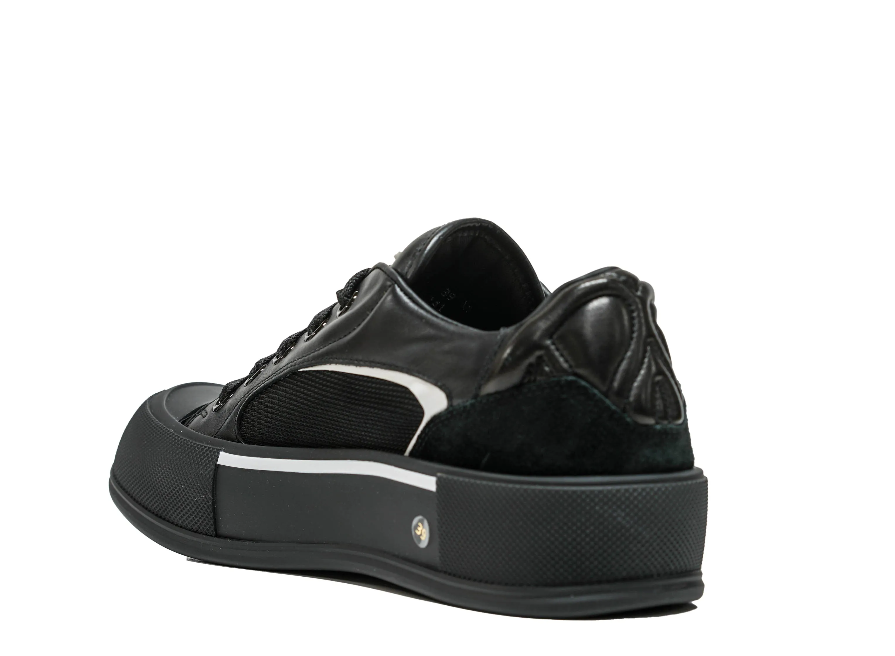 Alexander McQueen Women's Black Mesh Sneaker 781556