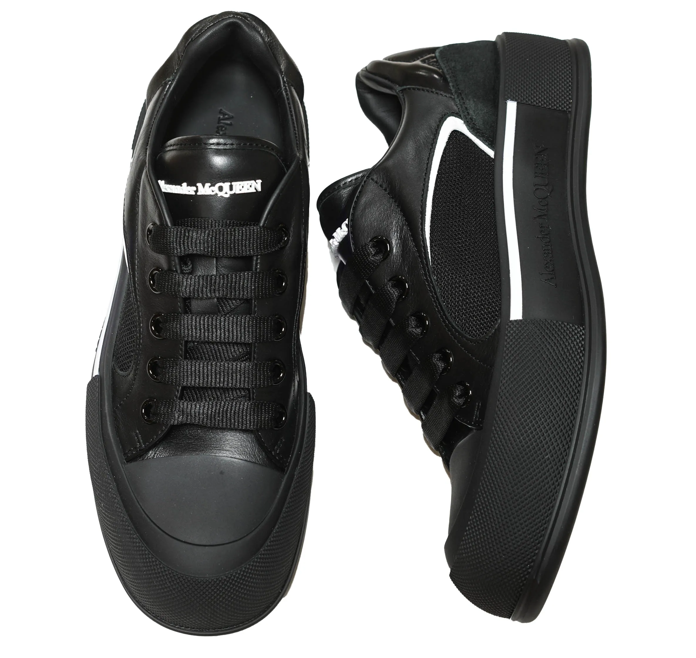 Alexander McQueen Women's Black Mesh Sneaker 781556