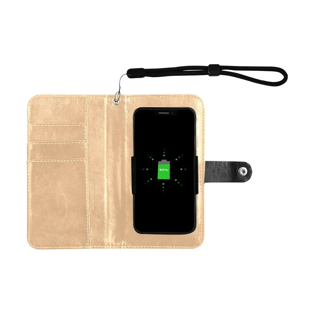 Arizona Green Tea Pattern Flip Leather Purse for Mobile Phone