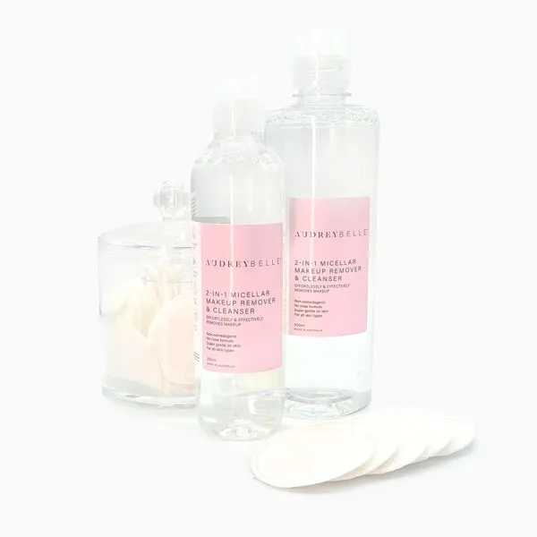 Audrey Belle 2-in-1 Micellar Makeup Remover & Cleanser 500ml