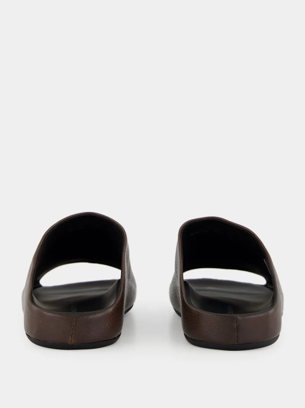 Babouche 002 Brown Leather Mule Sandals
