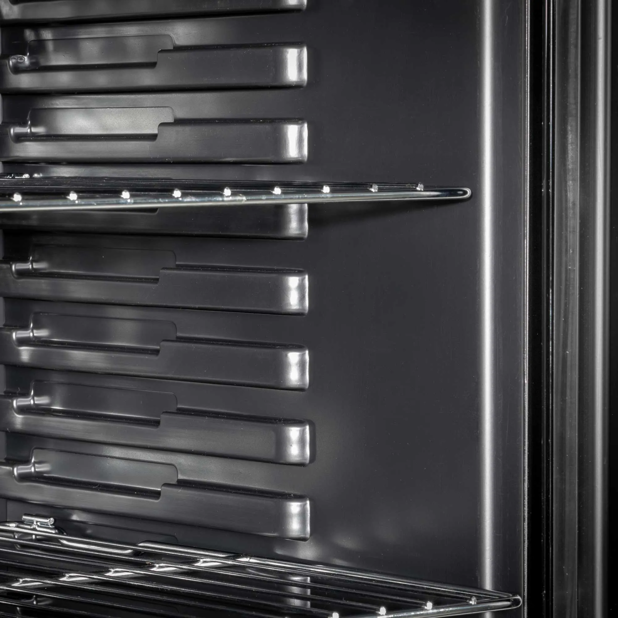 Baridi 85L Under Counter Drinks, Beer & Wine Cooler Fridge with Light, Stainless Steel - DH31