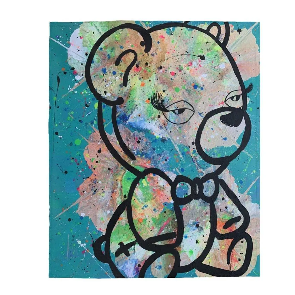 Beary Tiyad Velveteen Plush Blanket