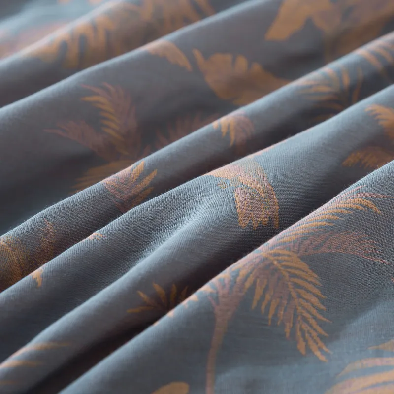 Bedding Sheet Set-Dirty Blue & Orange