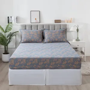Bedding Sheet Set-Dirty Blue & Orange