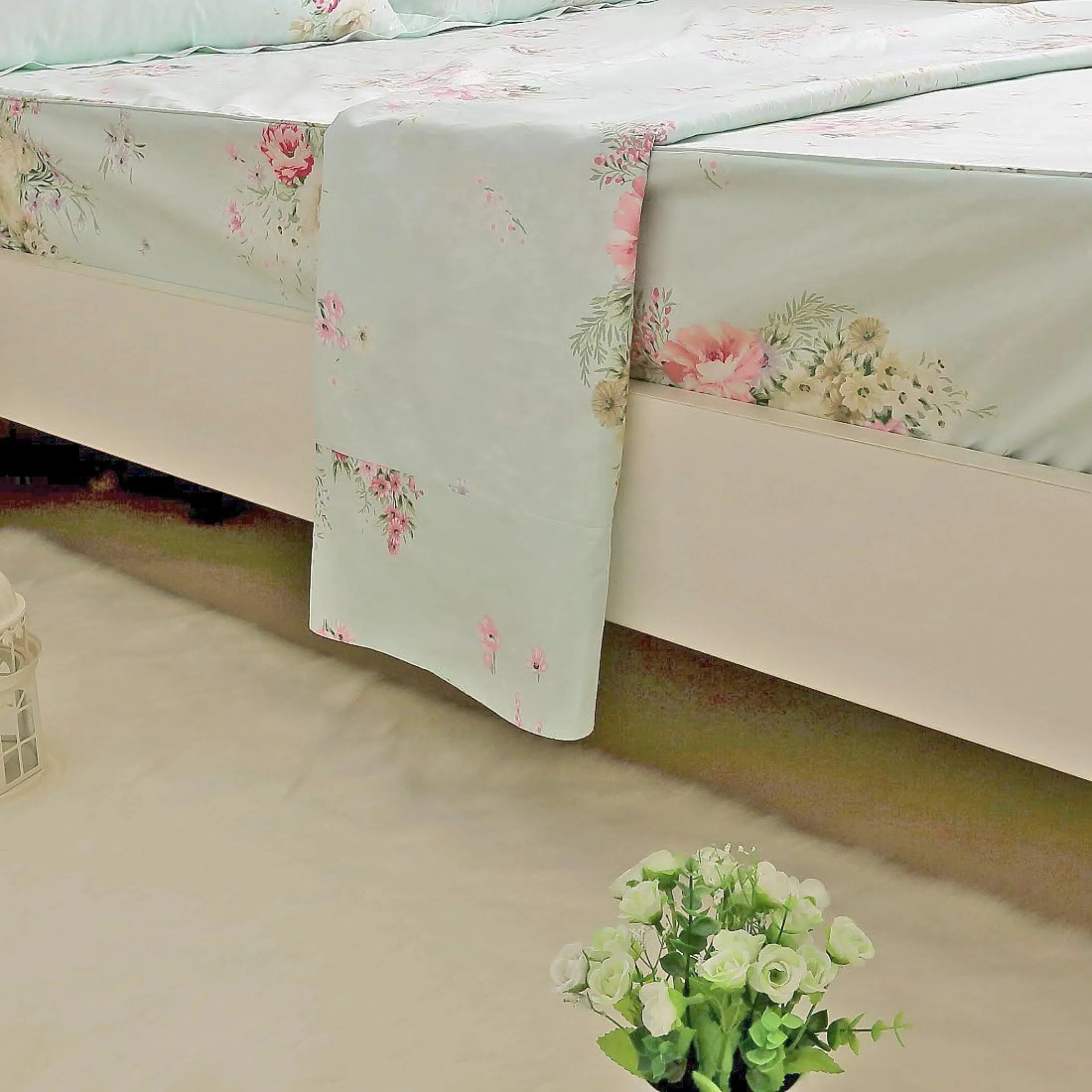 Bedding Sheet Set-Red Floral