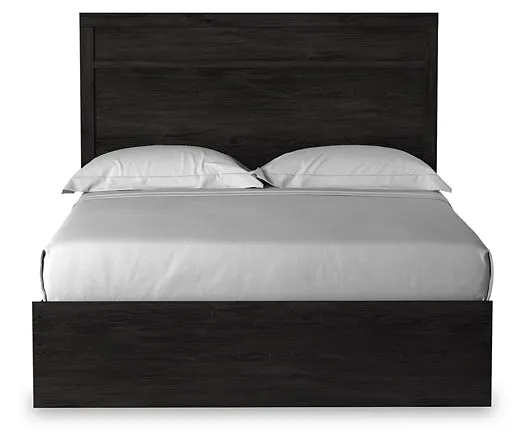 Belachime Queen Panel Bed with Mirrored Dresser and 2 Nightstands