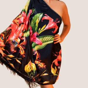 Bird of Paradise One Shouldered Mini Dress