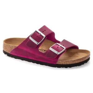 Birkenstock Arizona in Thyme & Fuchsia Oiled Leather