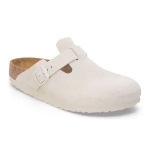 BIRKENSTOCK Boston SFB LEVE Sandals in Antique White