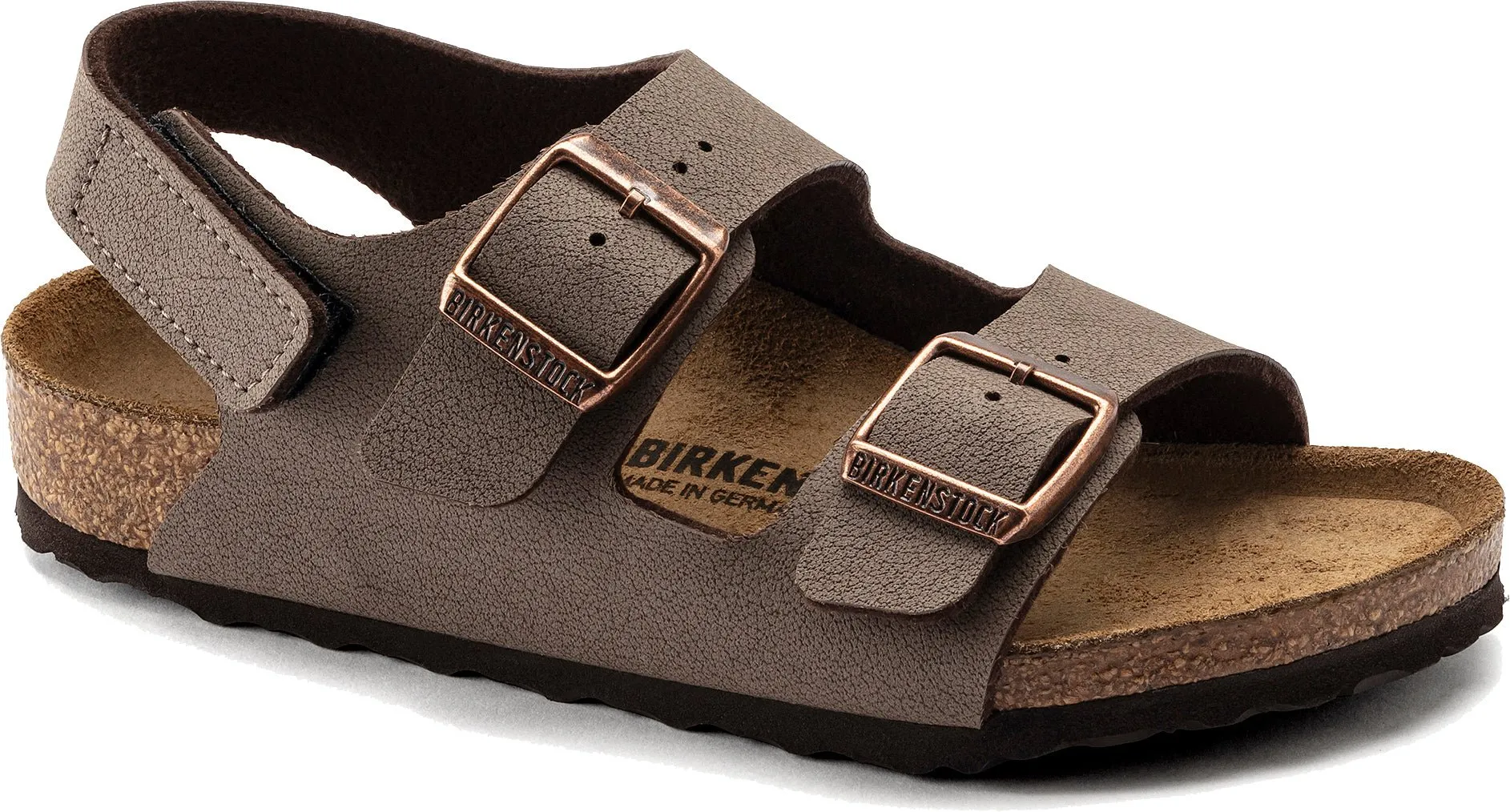 Birkenstock Milano Velcro Kids Mocha Birko Flor