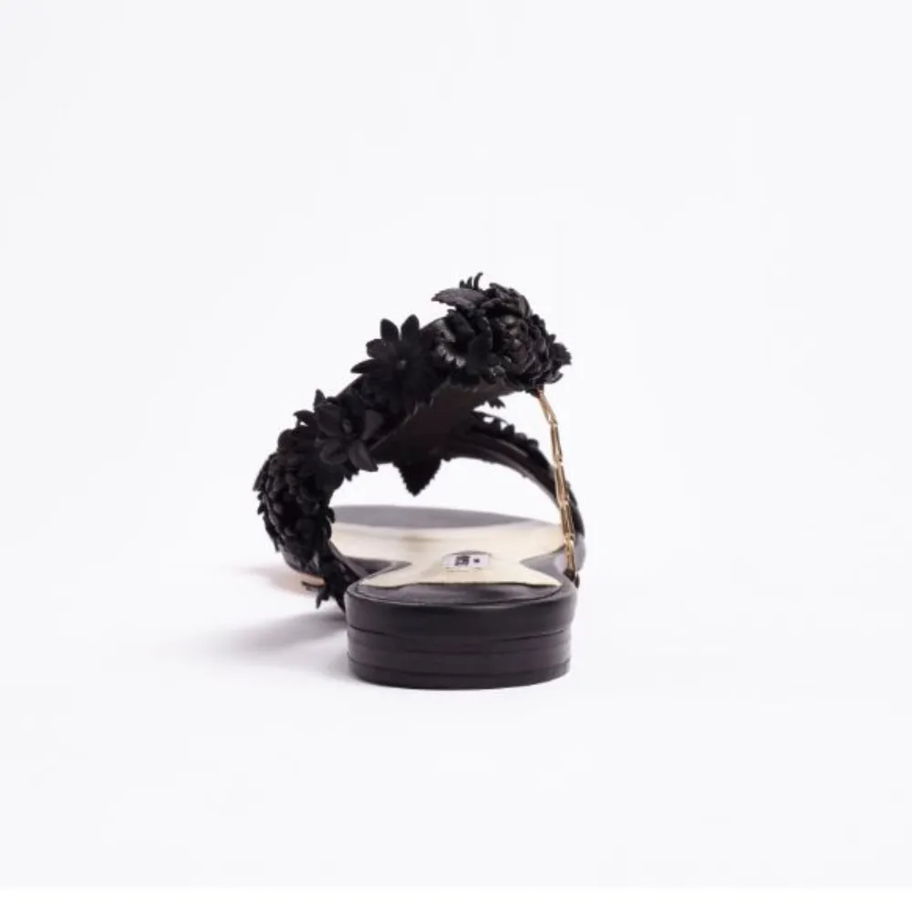 Black Leather Sandal