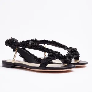 Black Leather Sandal