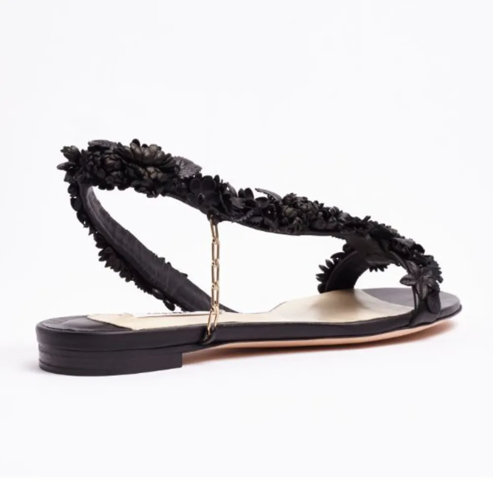 Black Leather Sandal