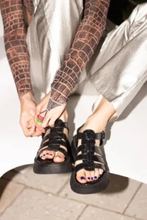 Black Maidé Sandals