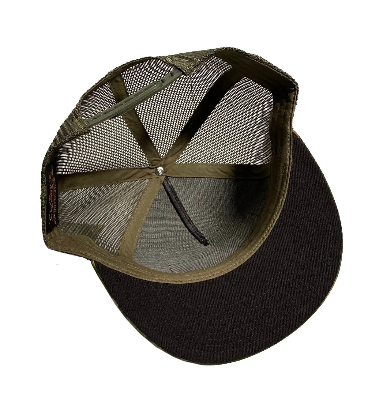 Black Plague Camo Mesh Hat - Army Green