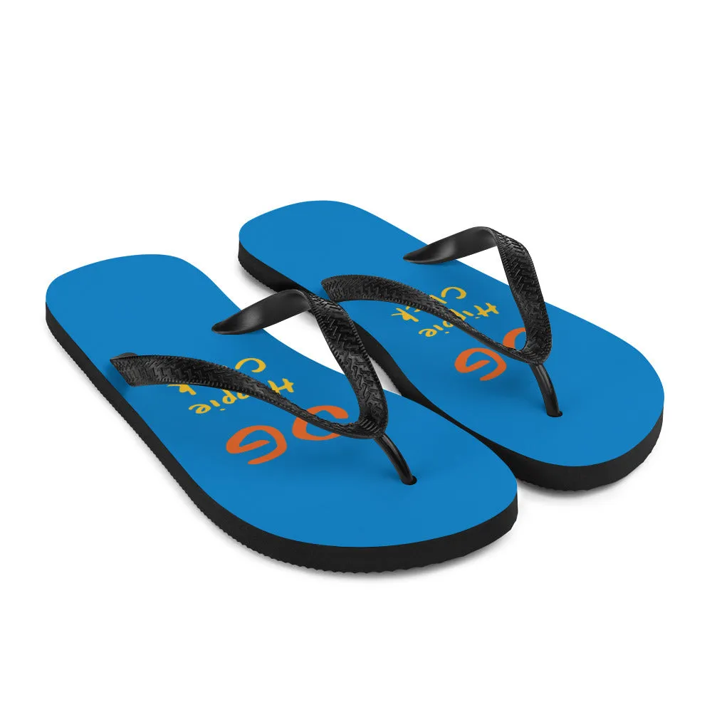 Blue Flip-Flops
