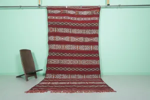Bohemian Moroccan Kilim - 5 X 10 Feet | Handwoven Area Rug