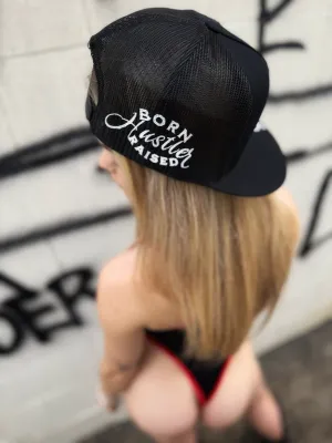 BORN HUSTLER SIDE STYLE BLACK HAT