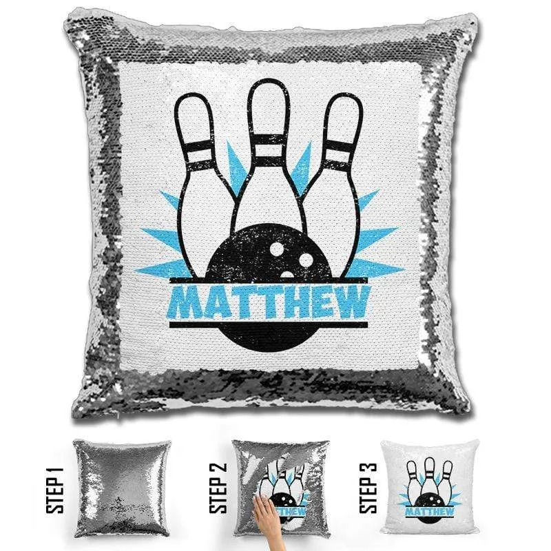 Bowling Magic Sequin Pillow