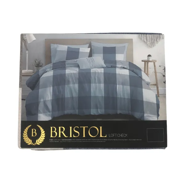 Bristol Loft Check Duvet Cover Set