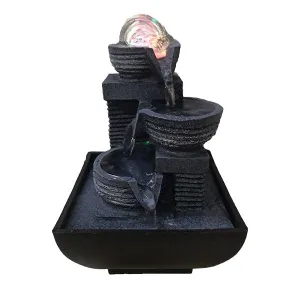 Buddha Fountain with LED Crystal Ball
