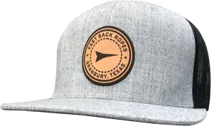 Cap #03RDF - Heather / Black / Round Leather Patch