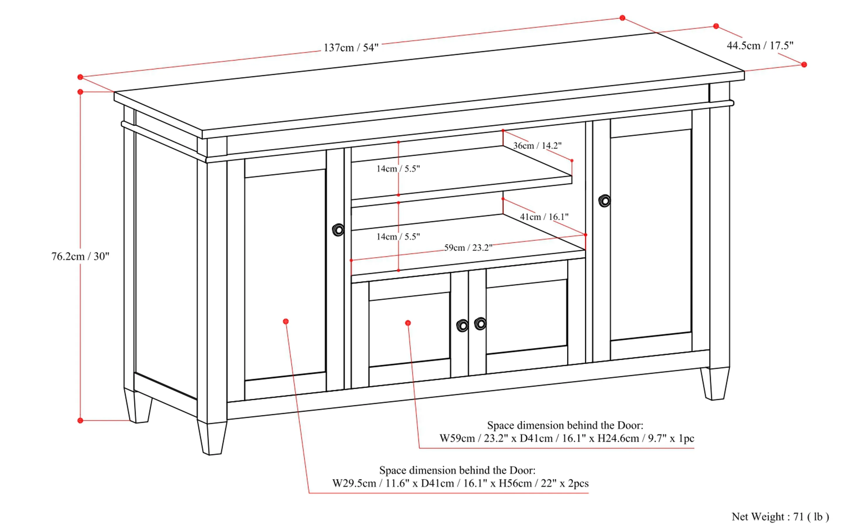 Carlton TV Stand