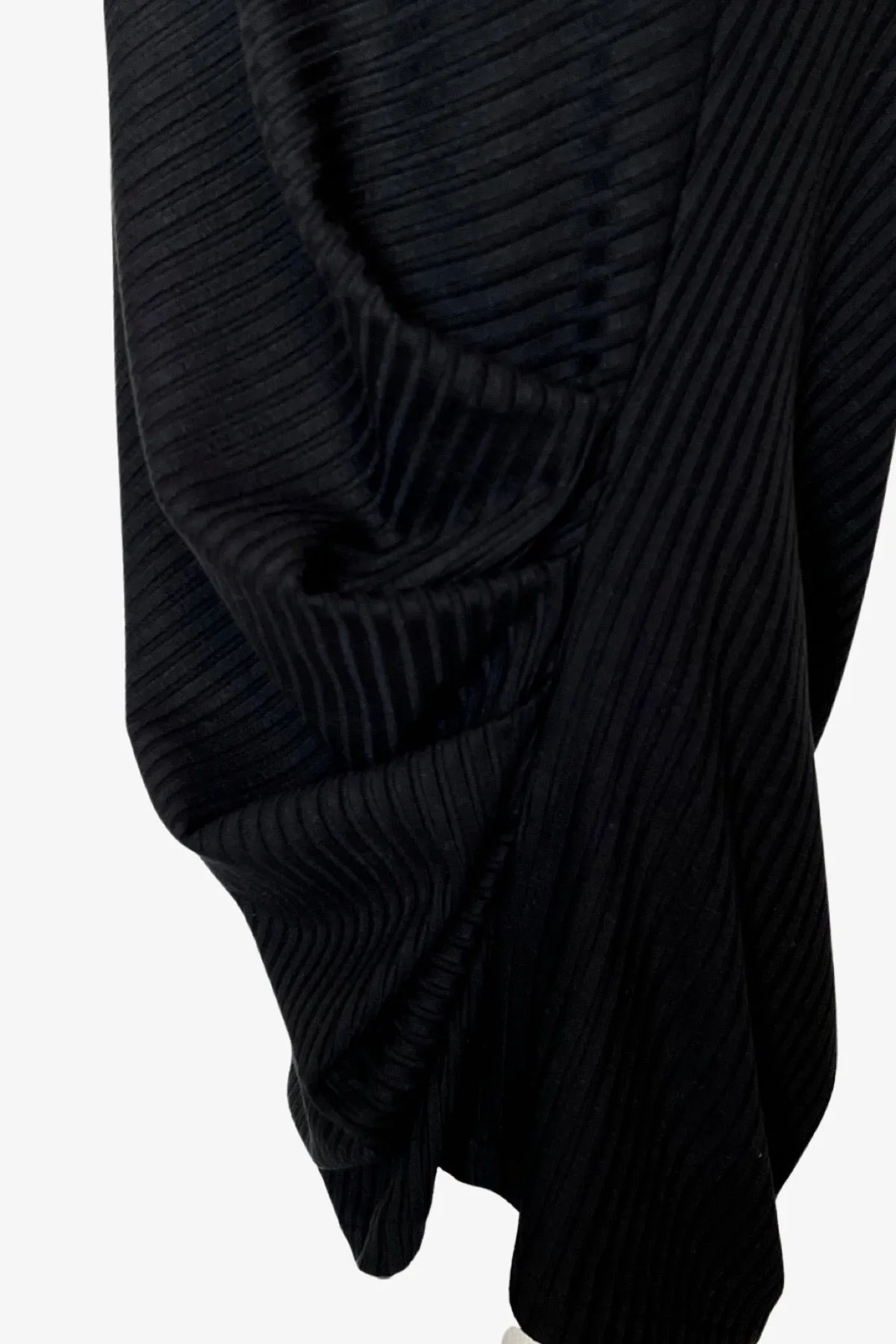 Caterpillar Long Skirt   Tube Dress | Black Rib