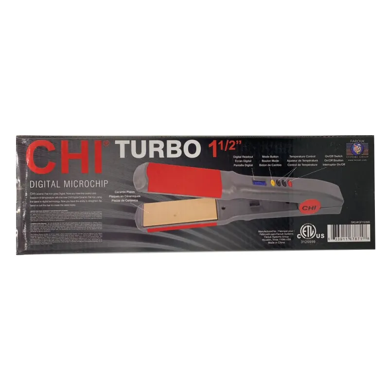 CHI Turbo 1 ½" Digital Microchip Ceramic Hairstyling Iron