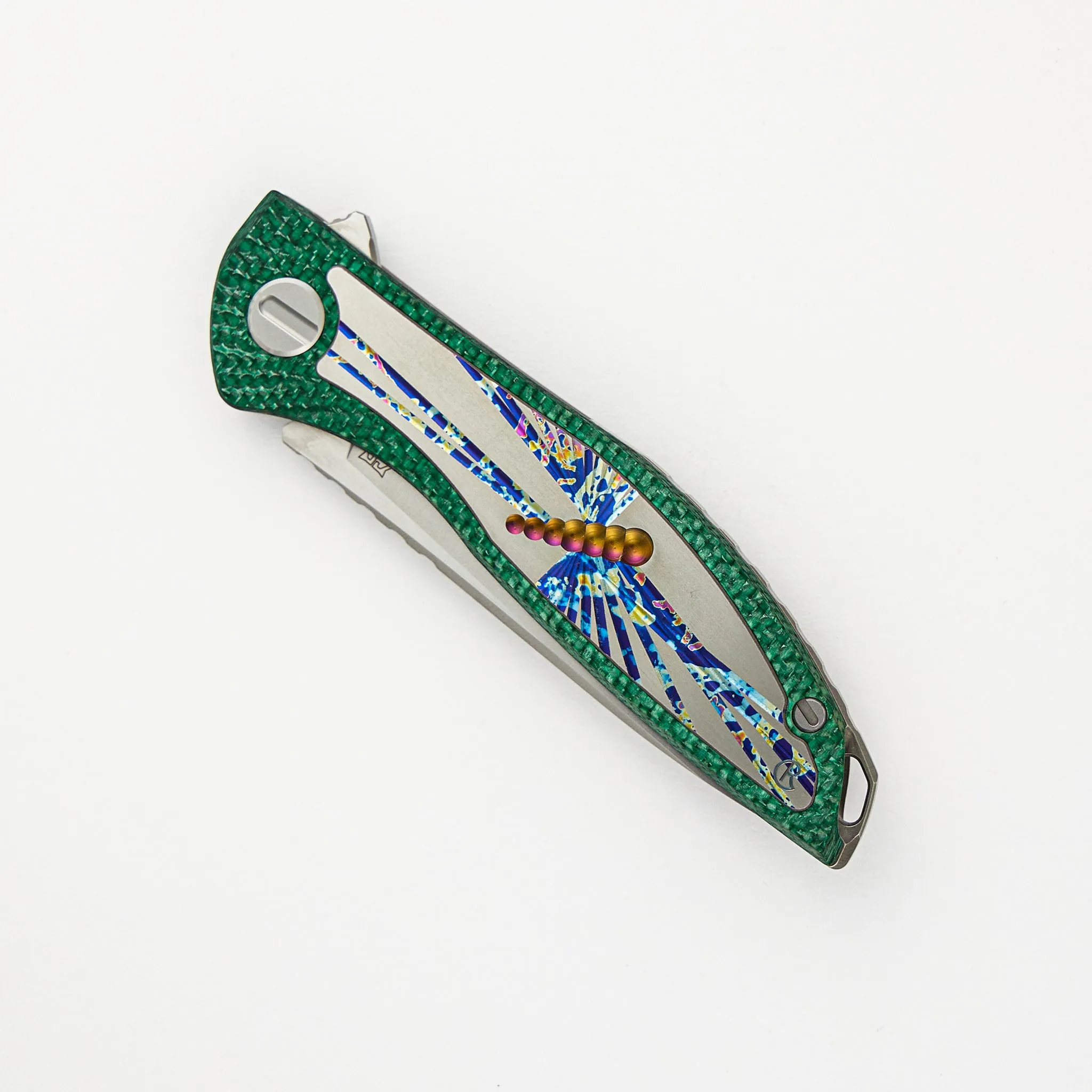 Chris Reeve Collaboration UniHation - Unique Graphic Custom Division - Green Alutex - S90V Blade - MRBS