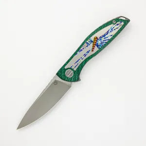 Chris Reeve Collaboration UniHation - Unique Graphic Custom Division - Green Alutex - S90V Blade - MRBS