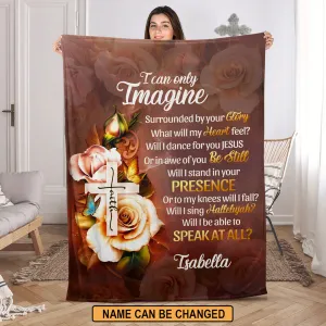 Christianart Blanket, I Can Only Imagine, Christian Blanket, Bible Verse Blanket, Christmas Gift, CABBK02111223.