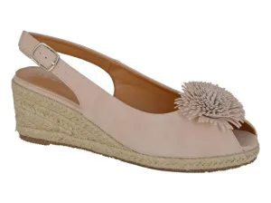 Cipriata L317BE Womens Buckle Wedge Sandal