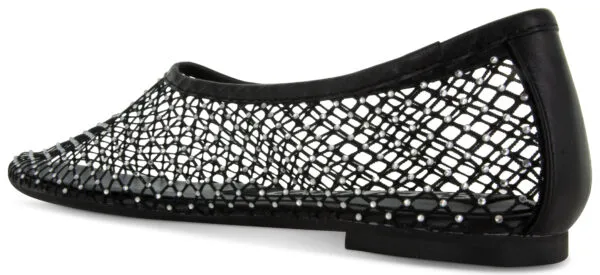 Clarissa - Ebony Netting -Clear Crystal