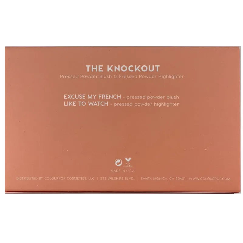 ColourPop Pressed Powder Palette Blush and Highlighter - The Knockout