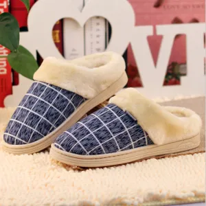 cotton slippers lovers household slippers to keep warm shoes
